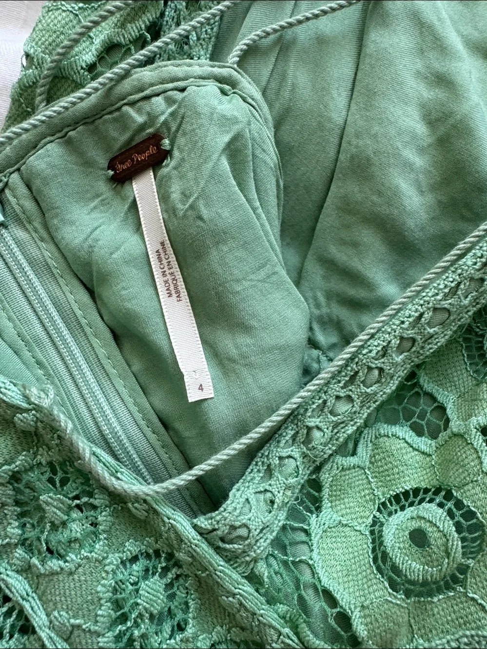 Free People delicate mint